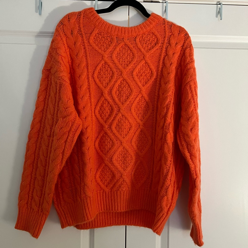 Daily Drills Oversized Knit Sweater Citrus